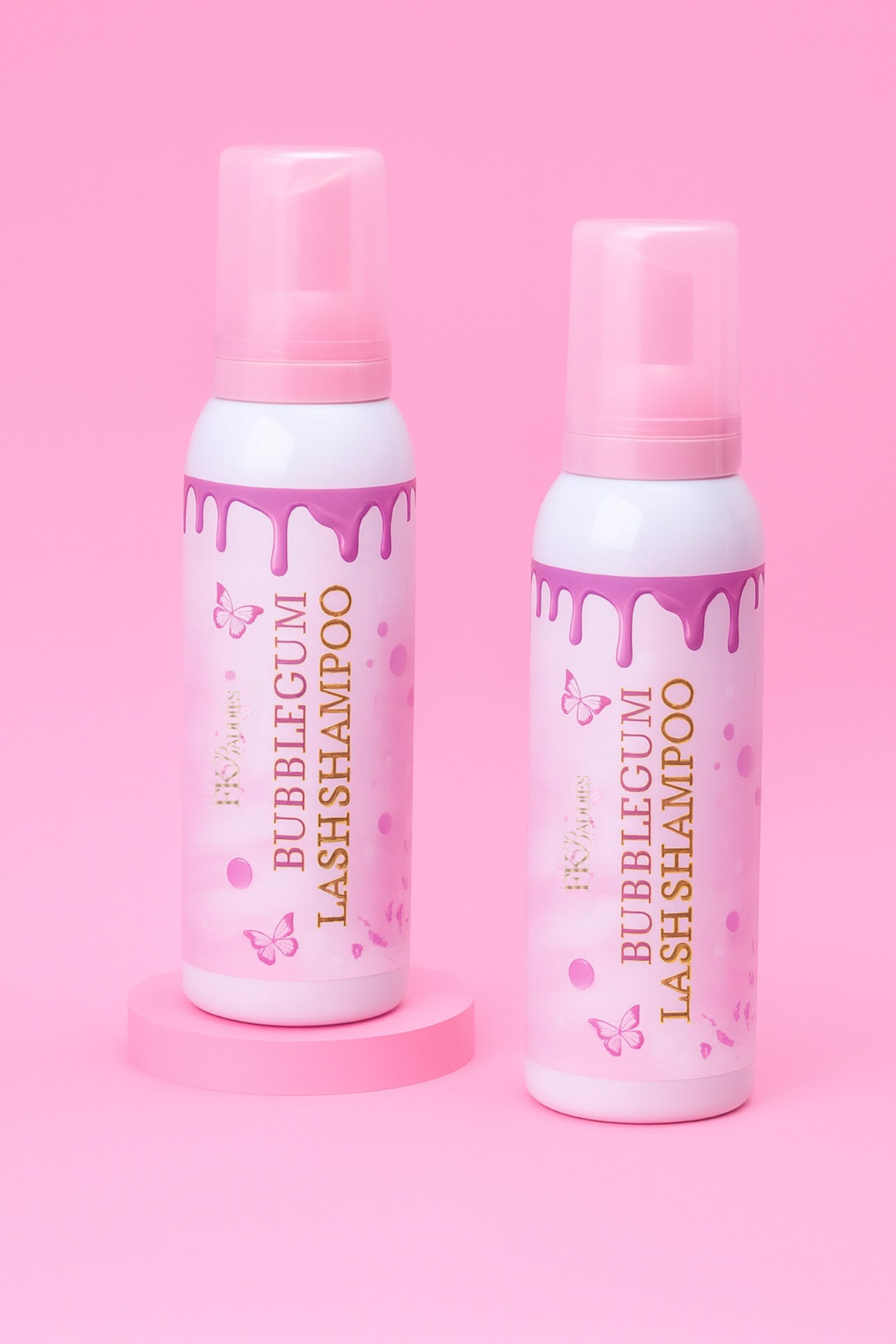 Bubblegum Lash Shampoo – Gentle Foaming Cleanser for Lash Extensions