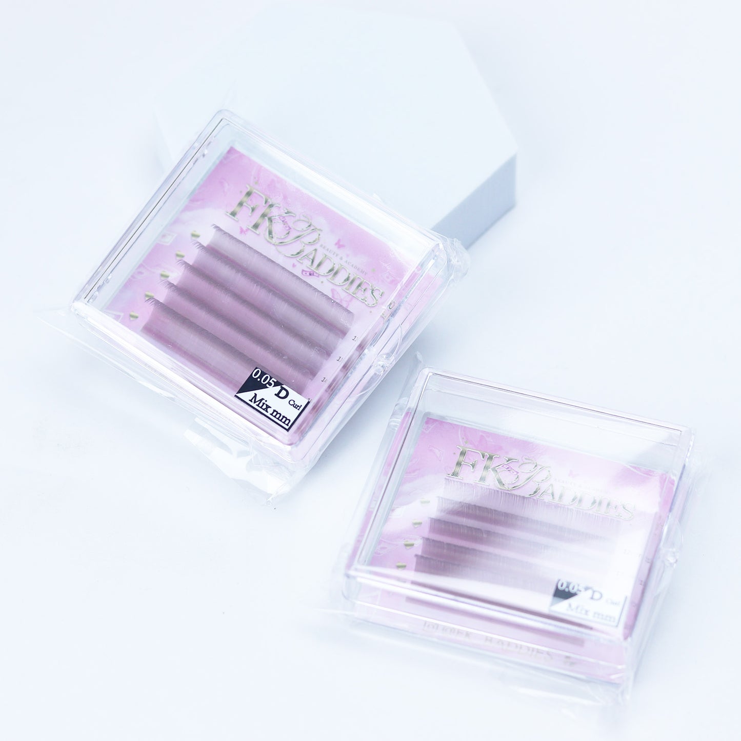 Coloured Lashes 5 rows 12-16mm 0.05 D curl