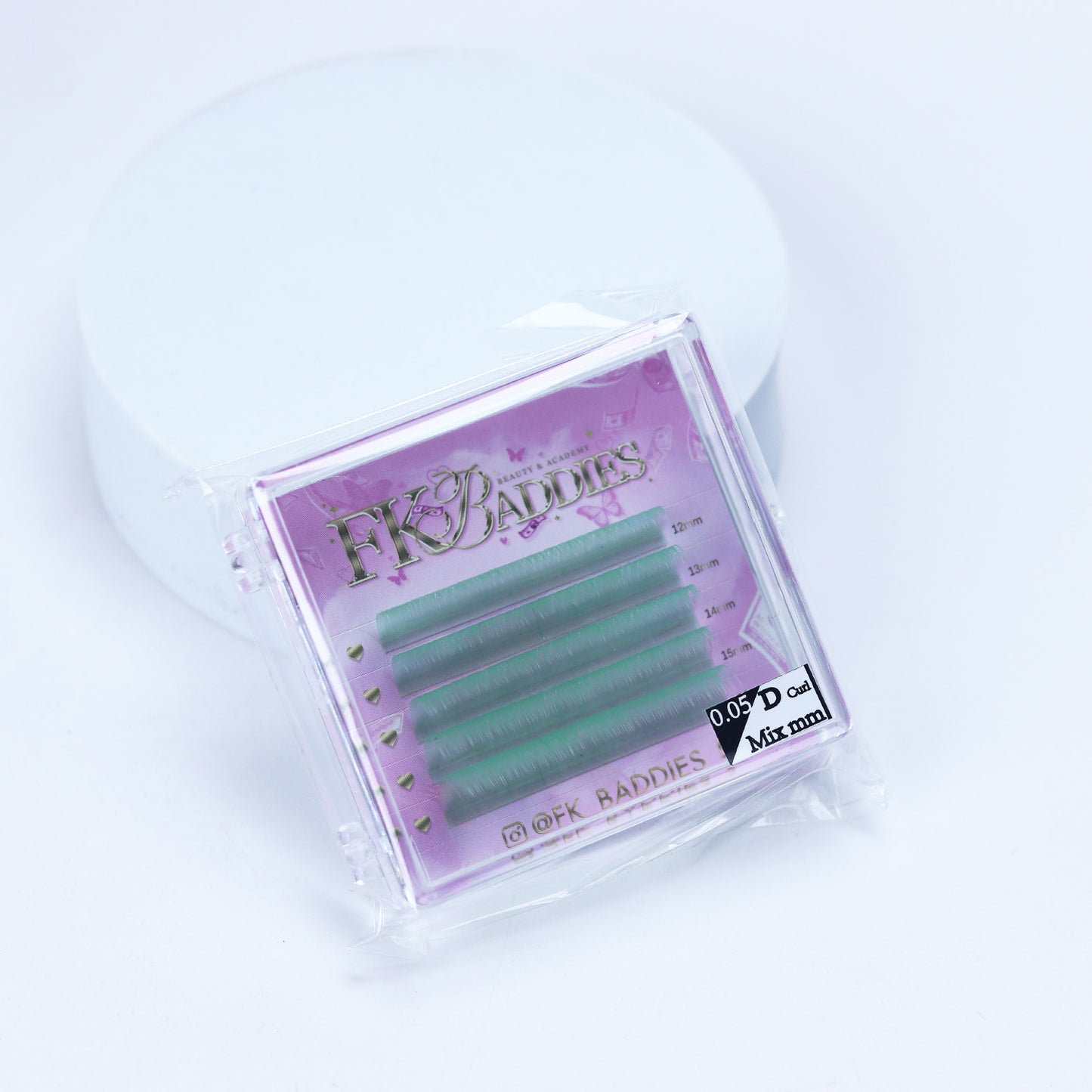 Coloured Lashes 5 rows 12-16mm 0.05 D curl